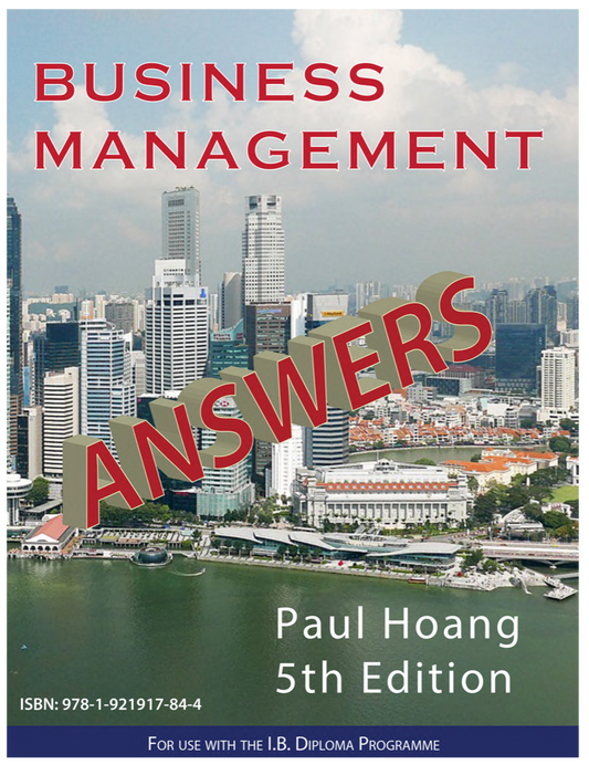 Business Management Answer Book for 5th Edition (eBook)
