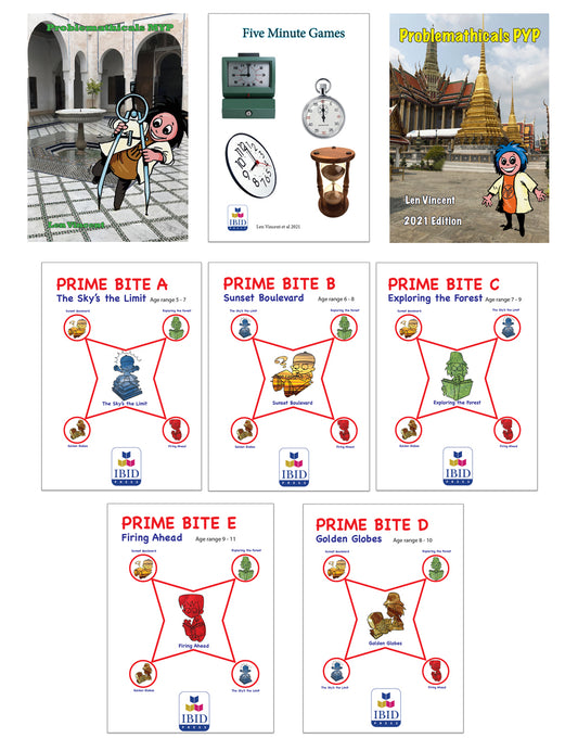 BUNDLE ALL Prime Bites, Problematicals, Five Minute Games (PDF)